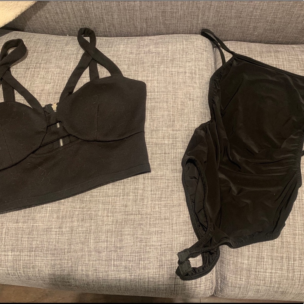 Crop top + body suite